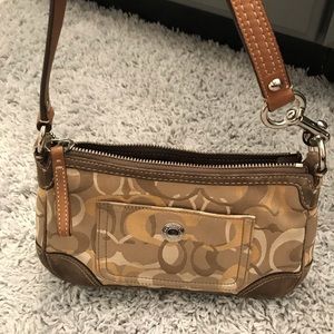 Small authentic coach signature purse